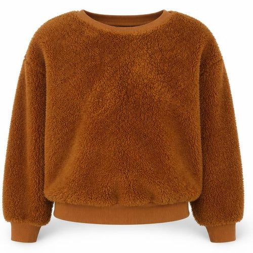 Pull&Bear Women’s Brown Fleece Pullover Sweatshirt Size S