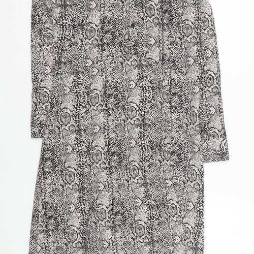 Wednesday's Girl Women's Multicoloured XS Snake Print Shirt Dress