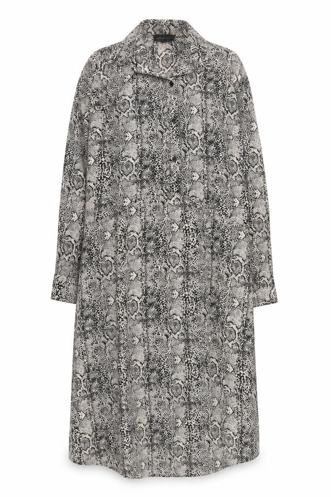 Wednesday's Girl Women's Multicoloured XS Snake Print Shirt Dress