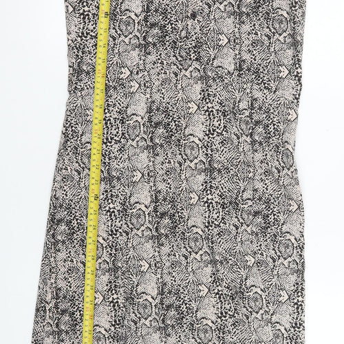 Wednesday's Girl Women's Multicoloured XS Snake Print Shirt Dress