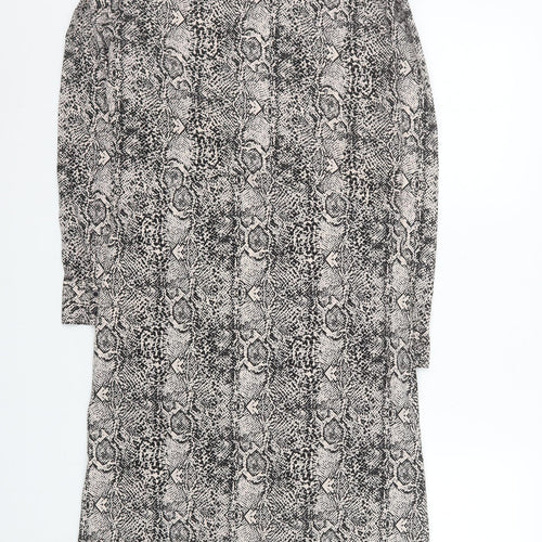 Wednesday's Girl Women's Multicoloured XS Snake Print Shirt Dress