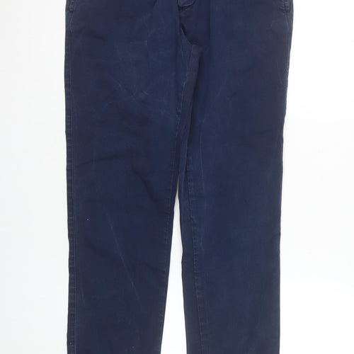 LCDN Couture Men's Blue Chino Trousers Size 34 Regular Fit Cotton Blend