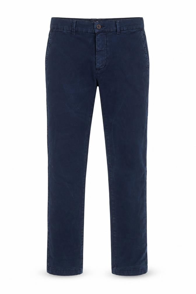 LCDN Couture Men's Blue Chino Trousers Size 34 Regular Fit Cotton Blend