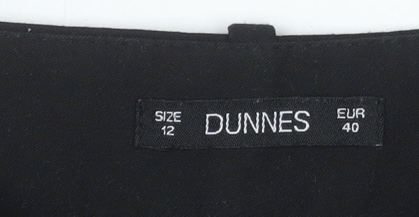 Dunnes Women’s Black Size 12 Straight Leg Dress Pants Work Trousers