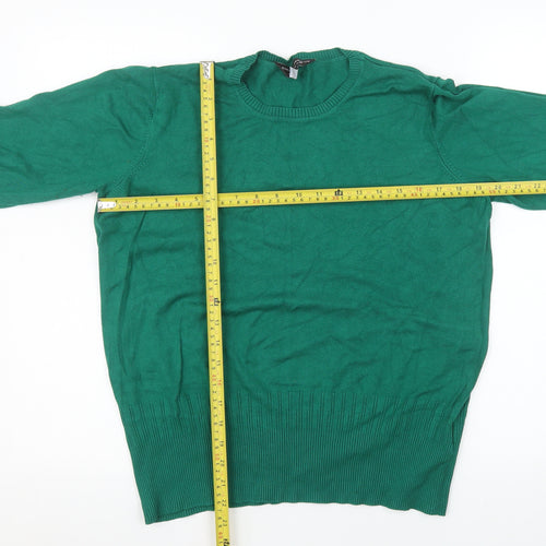 Dorothy Perkins Womens Green Crew Neck Long Sleeve Jumper Size 18