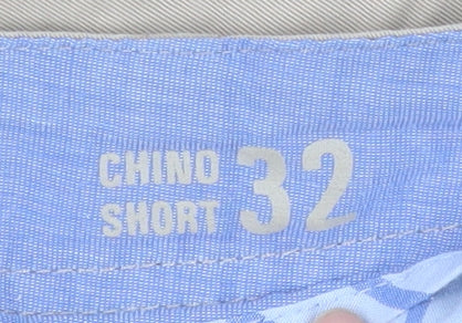Howick Men's Beige 32 Chino Shorts Casual Cotton Lightweight