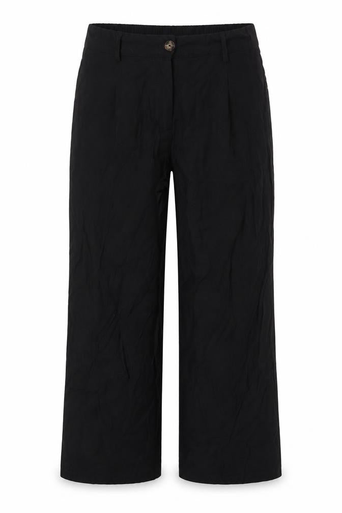 Gallery Women’s Black Size 12 Straight Leg Viscose Trousers