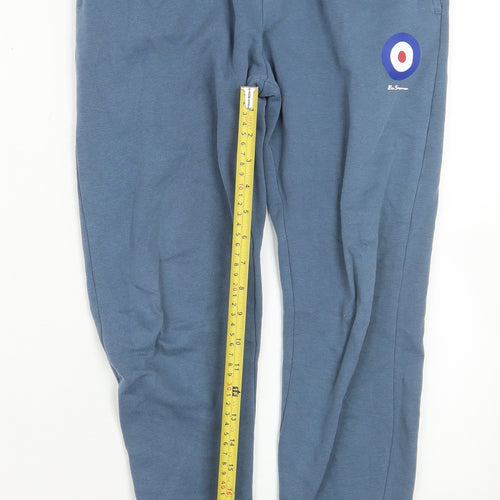 Ben Sherman Boys Blue 10-11 Years Cotton Blend Sweatshirt Jogger Set