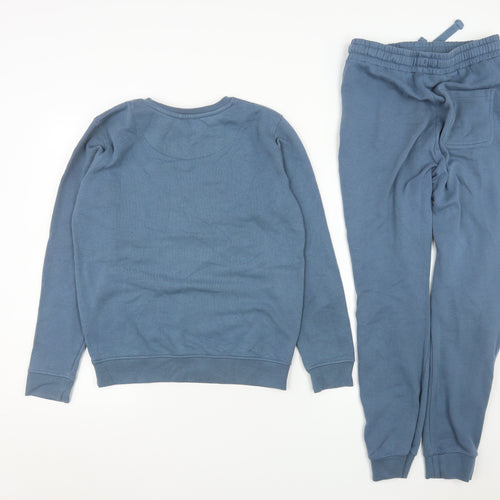 Ben Sherman Boys Blue 10-11 Years Cotton Blend Sweatshirt Jogger Set