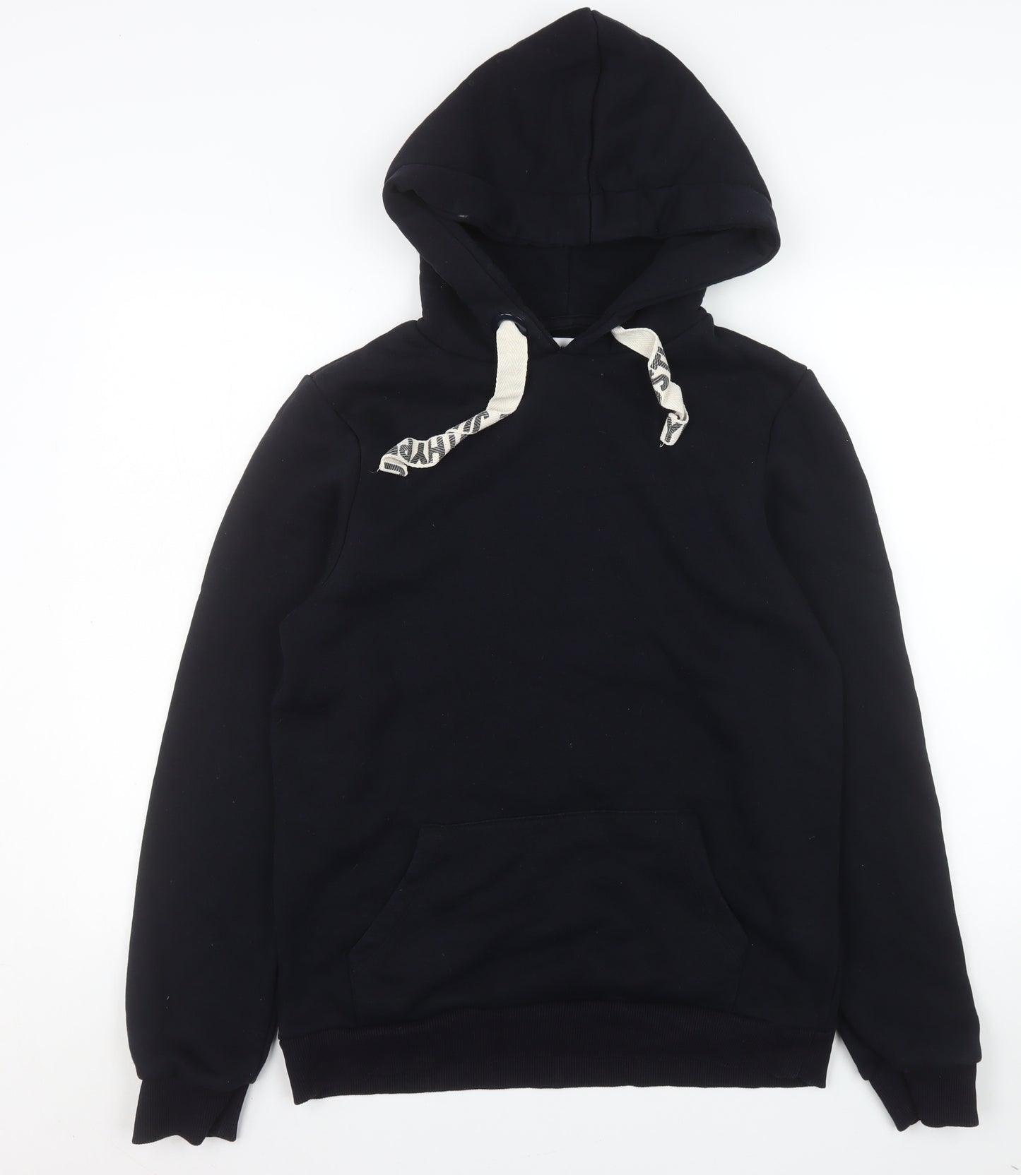 Hype Women Black Hoodie Size 10 Pullover Cotton Blend Casual