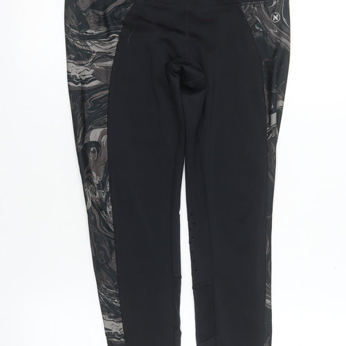 Next Womens Black Capri Activewear Leggings Size 10 Slim Fit