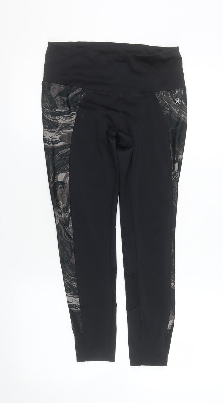 Next Womens Black Capri Activewear Leggings Size 10 Slim Fit