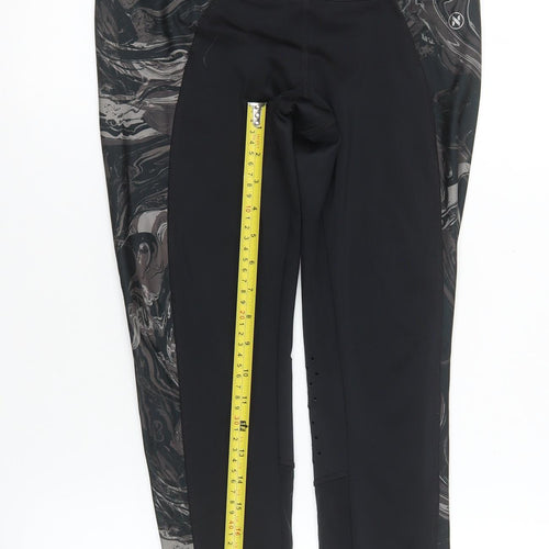 Next Womens Black Capri Activewear Leggings Size 10 Slim Fit