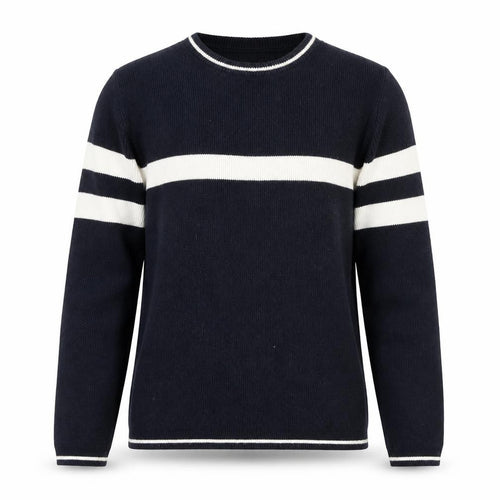 Burton Mens Black White Striped Crew Neck Cotton Jumper Size S