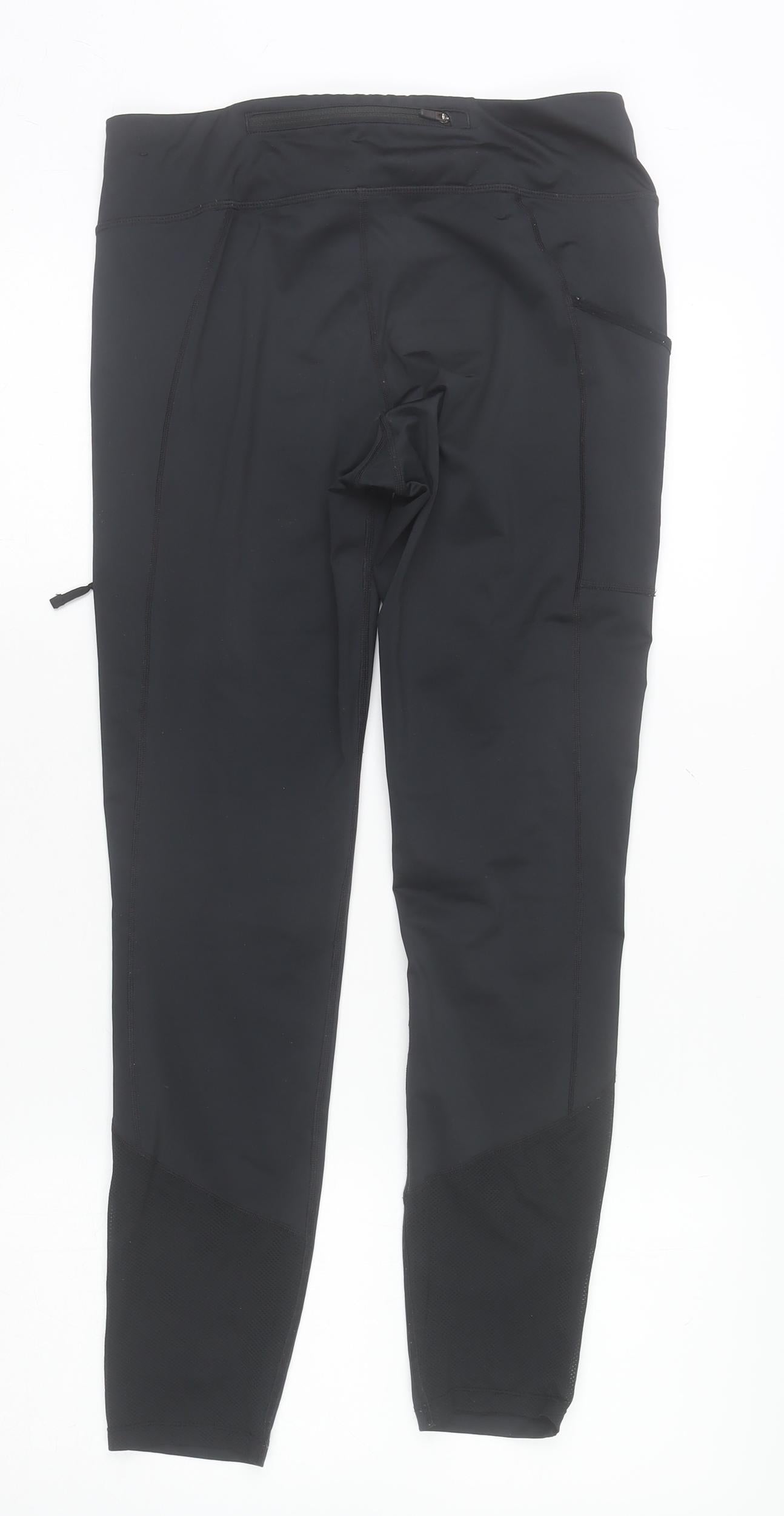 Nike Women's Black Dri-FIT Leggings M Breathable Quick Dry Athletic Trousers