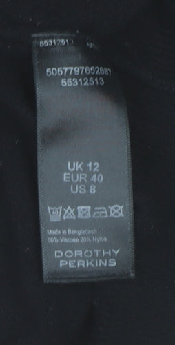 Dorothy Perkins Women’s Black Heart Pullover Jumper Size 12