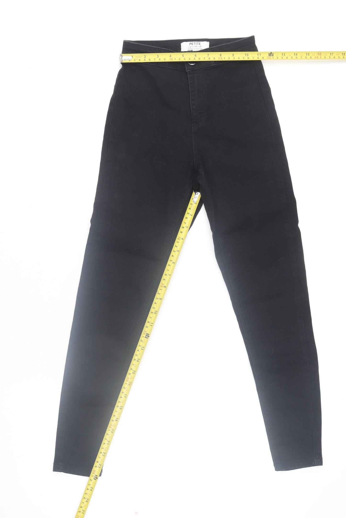 Dorothy Perkins Petite Women's Black High Rise Skinny Jeans Size 6
