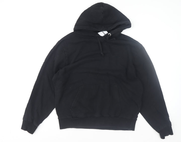 Collusion Men's Black Pullover Hoodie Size L Regular Fit