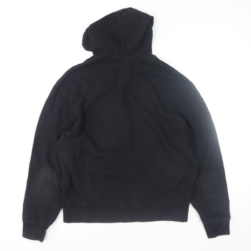 Collusion Men's Black Pullover Hoodie Size L Regular Fit