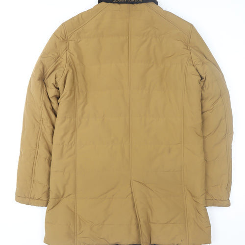Guards London Men's Brown 36 Regular Polyester Overcoat