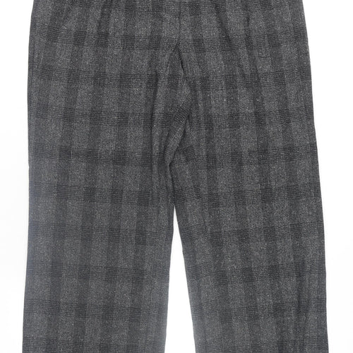 Next Women’s Grey Check Pleated Belted Dress Pants Size 18