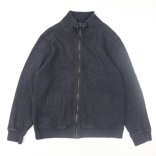 Rocha John Rocha Men's Blue Full Zip Sweatshirt Size M