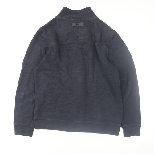 Rocha John Rocha Men's Blue Full Zip Sweatshirt Size M