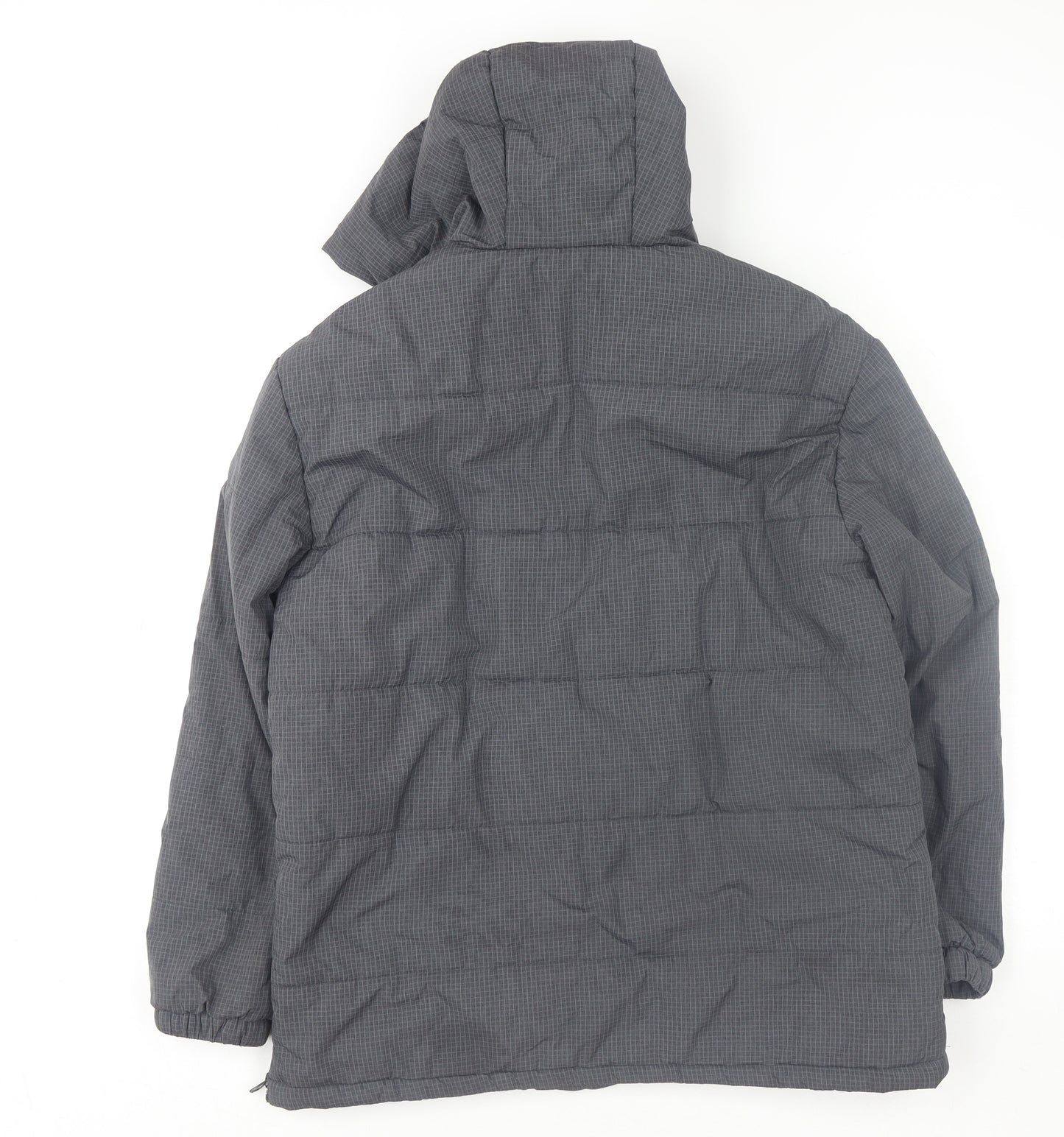 MNG Boys Grey Hooded 1/4 Zip Anorak Jacket Size 13-14 Years 164cm