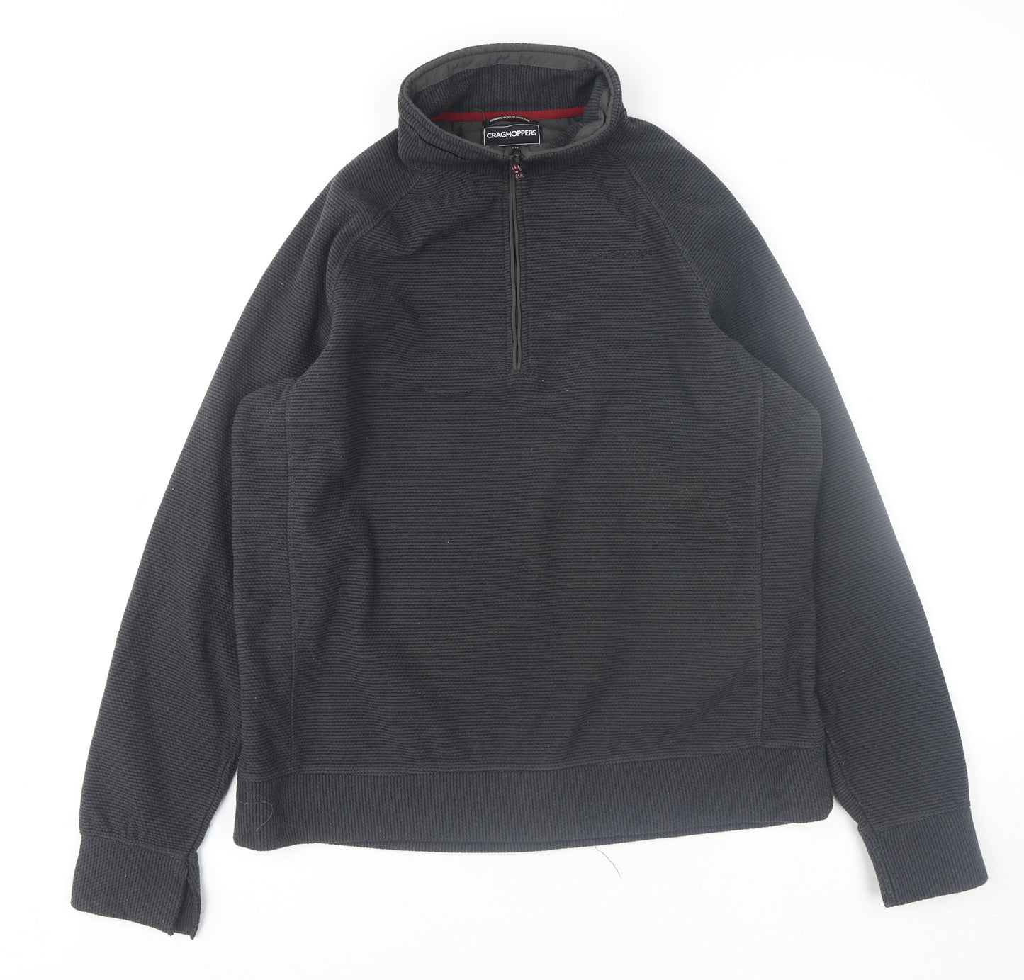 Craghoppers Men’s Black Fleece 1/2 Zip Pullover Sweatshirt L