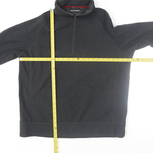 Craghoppers Men’s Black Fleece 1/2 Zip Pullover Sweatshirt L