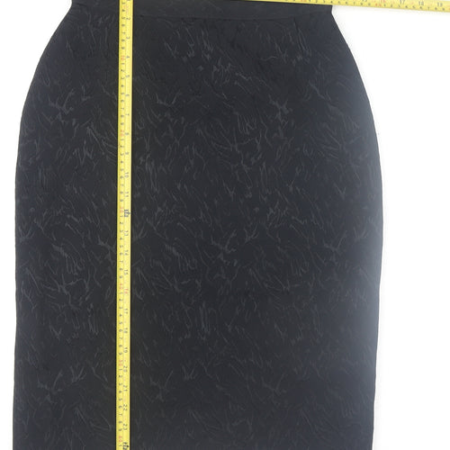 Marks and Spencer Womens Black Size 12 Vintage Pencil Skirt