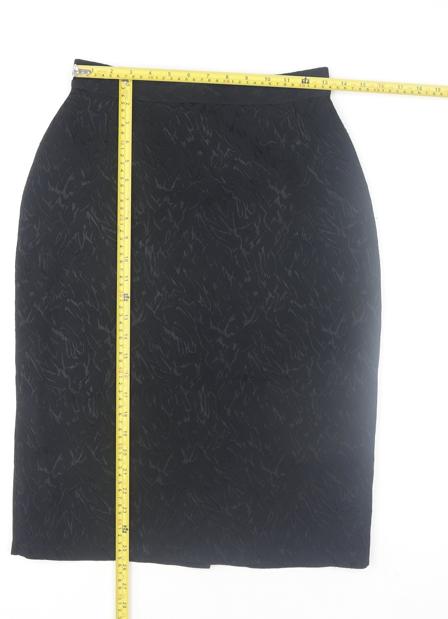 Marks and Spencer Womens Black Size 12 Vintage Pencil Skirt