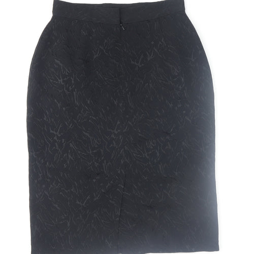 Marks and Spencer Womens Black Size 12 Vintage Pencil Skirt