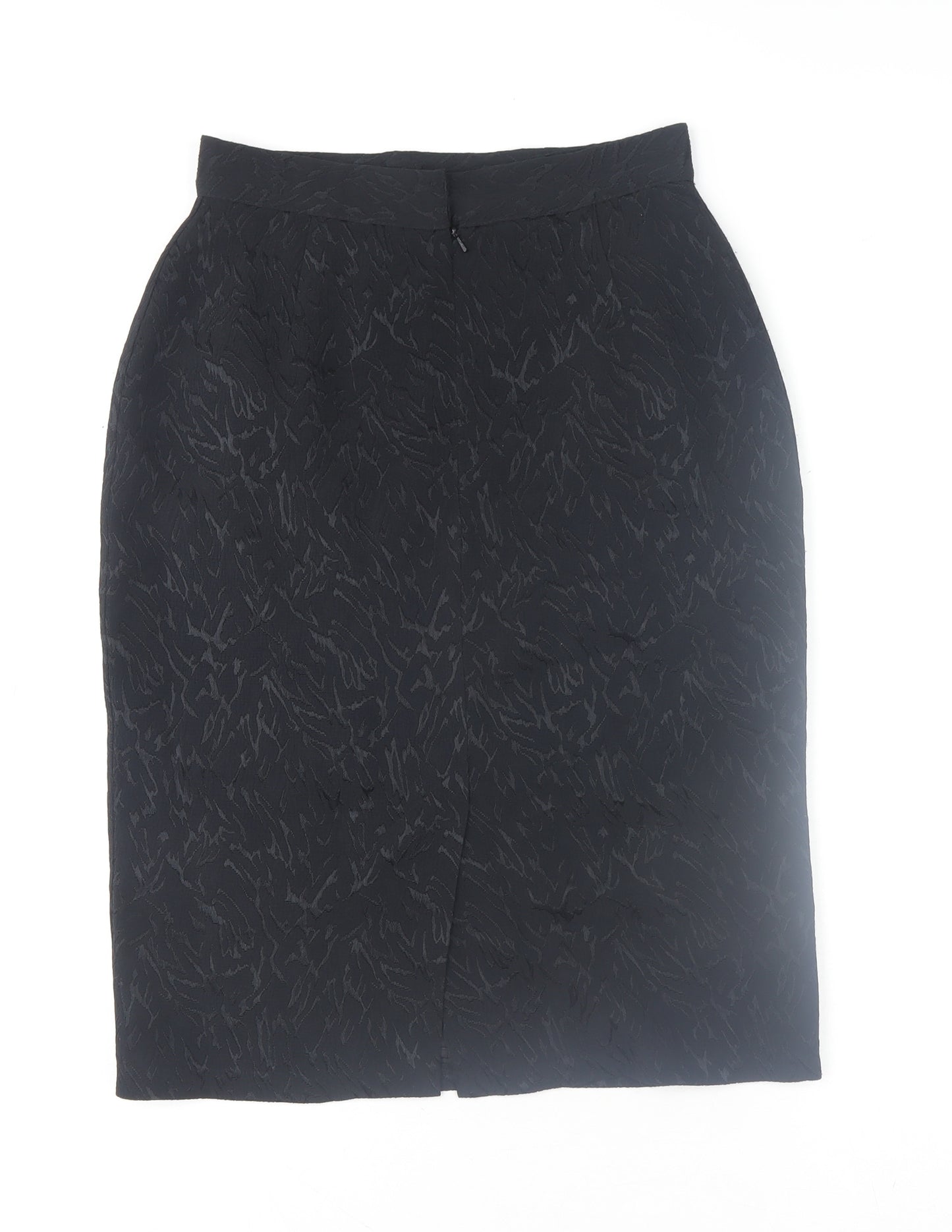 Marks and Spencer Womens Black Size 12 Vintage Pencil Skirt