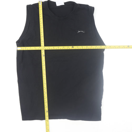 Slazenger Men's Black Sleeveless Tank Top M Basic Sportswear
