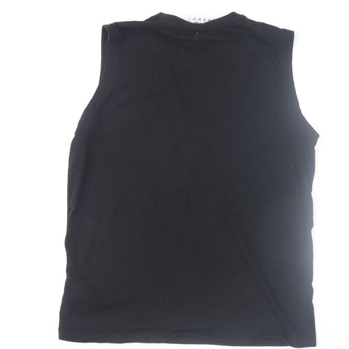 Slazenger Men's Black Sleeveless Tank Top M Basic Sportswear