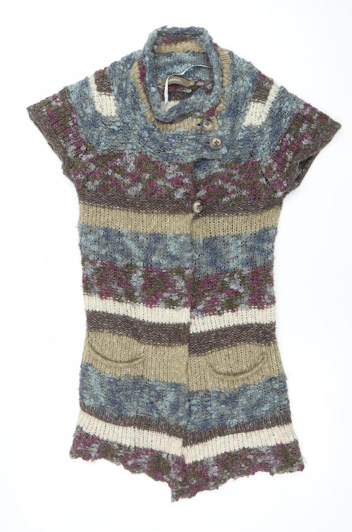 Sandwich Women's Multicoloured Chunky-Knit Cardigan M