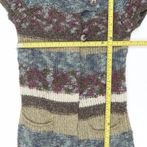Sandwich Women's Multicoloured Chunky-Knit Cardigan M