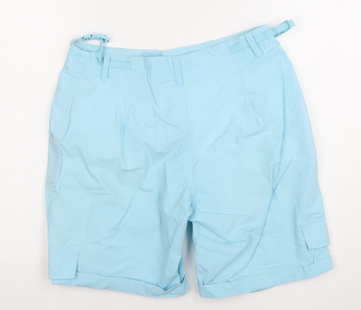 Paco Sport Men's Light Blue Cargo Shorts Size S Cotton Adjustable