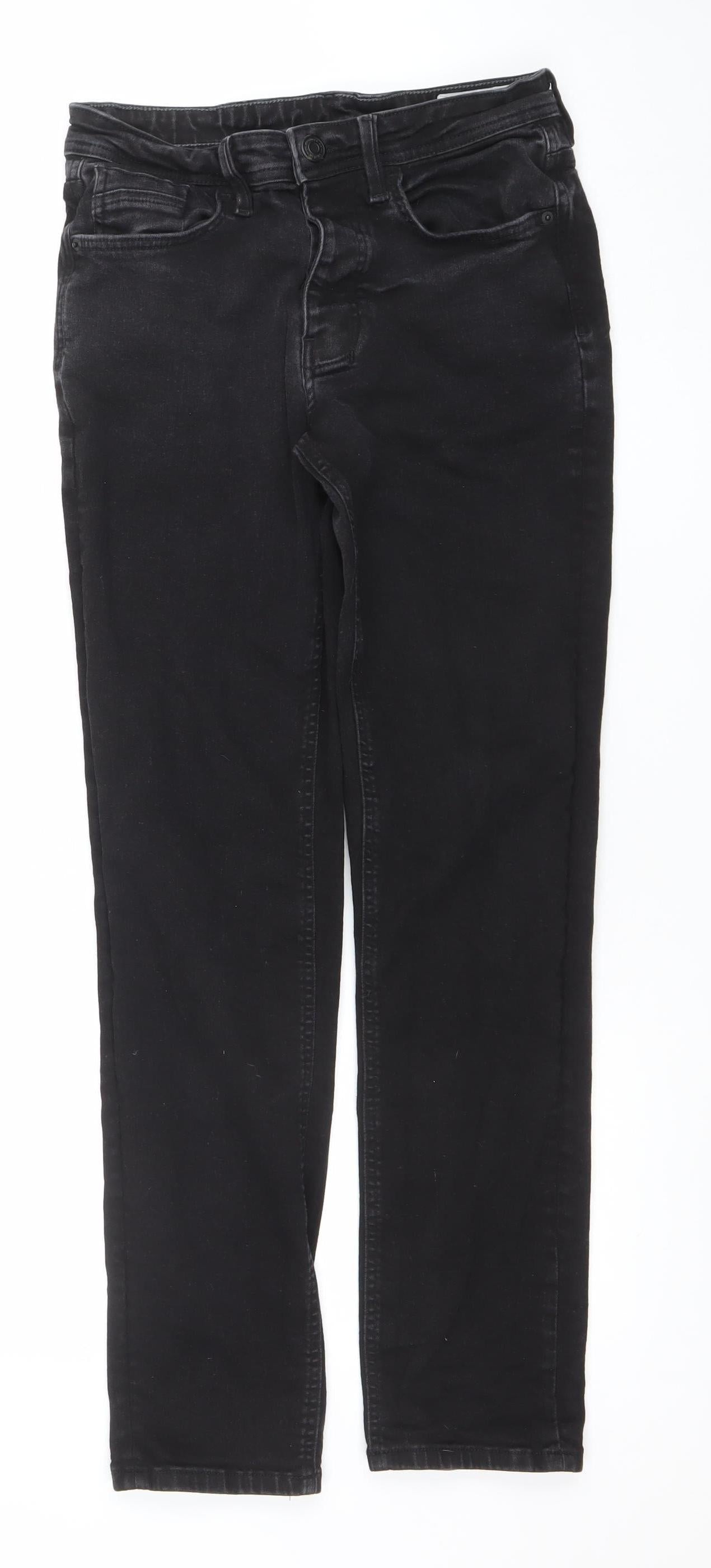 Denim Co. Men's Black Slim Fit Stretch Jeans 30x32 Regular