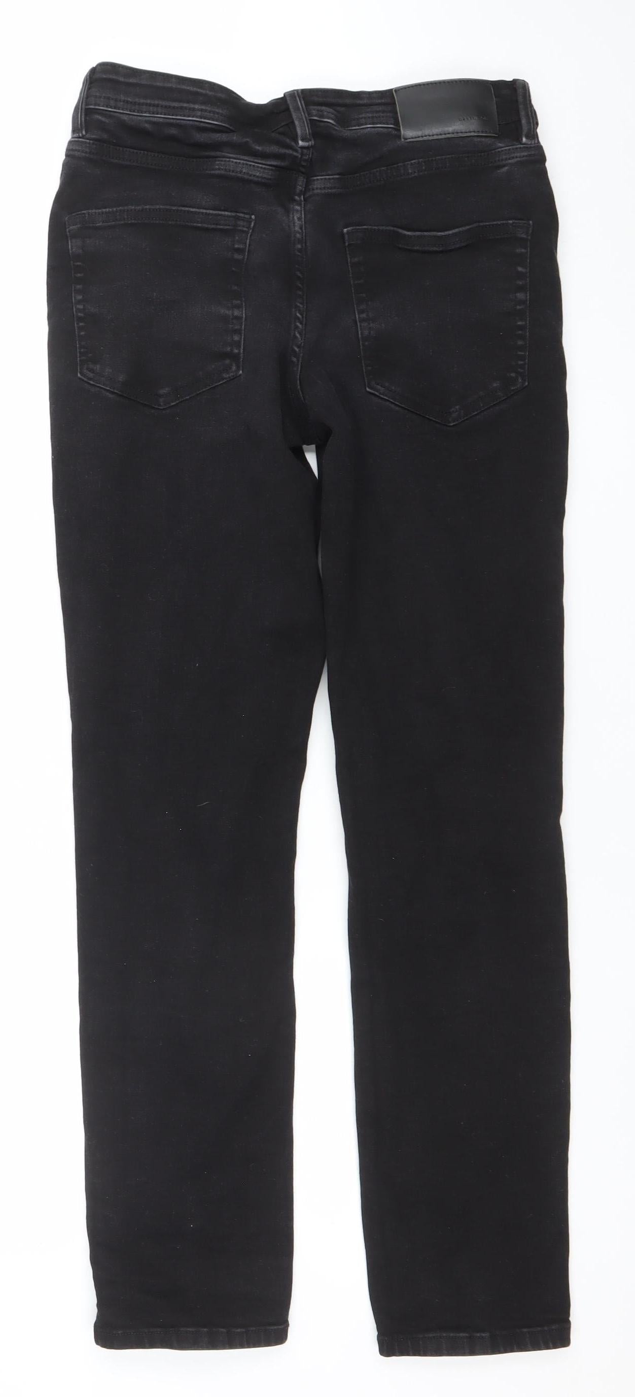 Denim Co. Men's Black Slim Fit Stretch Jeans 30x32 Regular