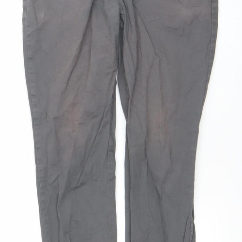 Denim Co Mens Grey Chino Slim Stretch Trousers W32 L32