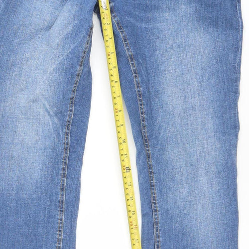 Denim Co Men's Blue Straight Jeans W30 L32 Cotton Blend