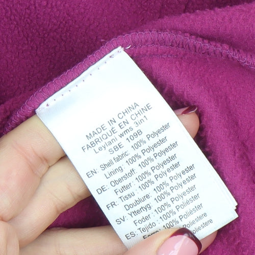 McKINLEY Women’s Pink Fleece 3-in-1 Zip Jacket Size 10