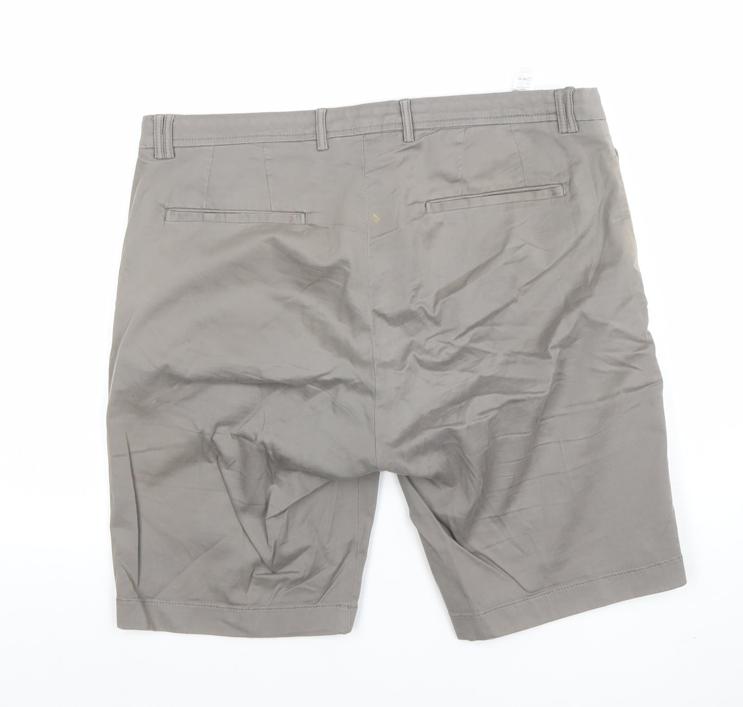 Paul Calvin Men’s Grey 32R Chino Shorts Cotton Stretch Casual