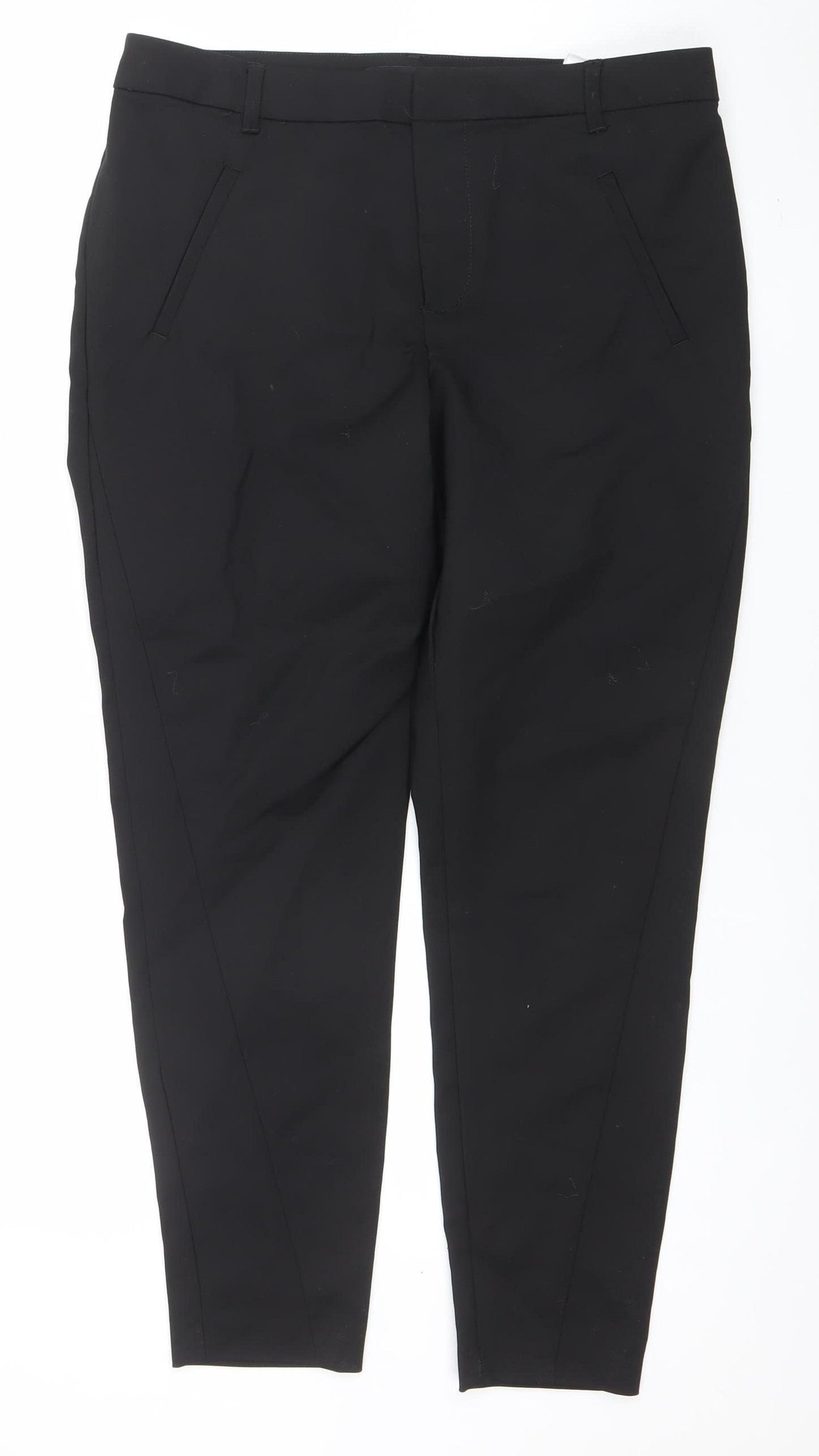 Vero Moda Women’s Black L 32 Slim Tapered Stretch Trousers