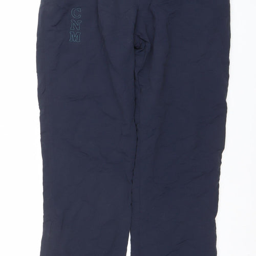 Virginian Sportswear Mens Blue Nylon Track Pants Size S Regular Fit