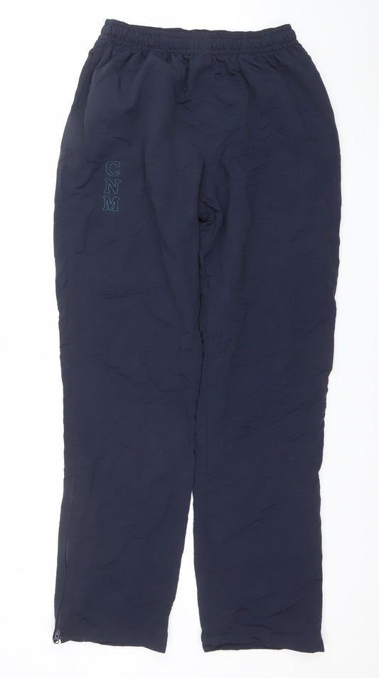 Virginian Sportswear Mens Blue Nylon Track Pants Size S Regular Fit