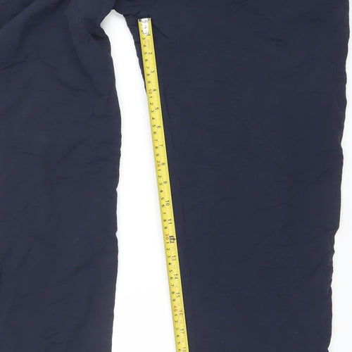 Virginian Sportswear Mens Blue Nylon Track Pants Size S Regular Fit