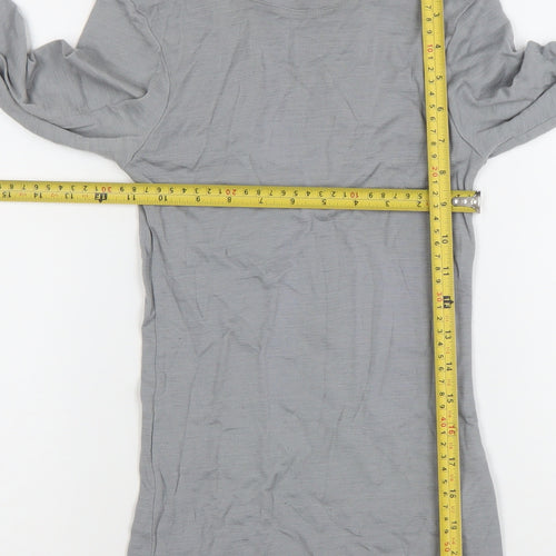 Savida Women's Grey Long Sleeve Crew Neck Jersey Top Size 10